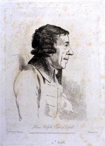 Horace Walpole, 4th Earl of Orford, engraved by William Daniell