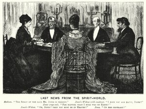 Last News from the Spirit World (engraving) by George (after) Du Maurier