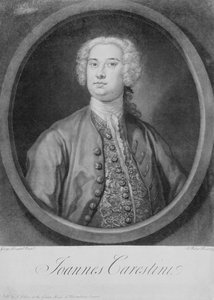 Portrait of Joannes Carestini, Italian Castrato, Engraved by John Faber