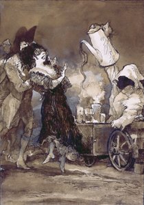 Cafe con leche caliente (after Goya)