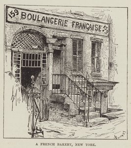 A French Bakery, New York by George Augustus Sala