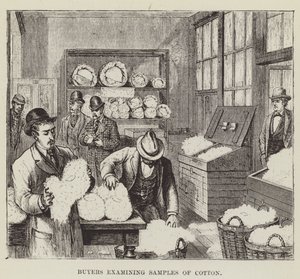 Buyers Examining Samples of Cotton by George Augustus Sala