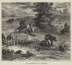 Fox Hunting in Virginia by George Augustus Sala