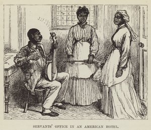Servants Office in an American Hotel by George Augustus Sala