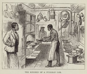 The Kitchen of a Pullman Car by George Augustus Sala