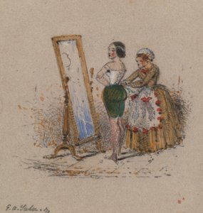Woman Dressing, with Maid by George Augustus Sala