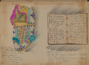 Moccasin and Writing Book by George B. Wally