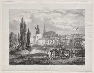 Picturesque and Romantic Journeys in Old France (Languedoc II, part I): Castelnaudary by George Barnard