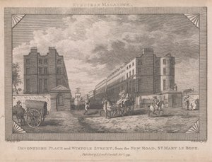 Devonshire Place and Wimpole Street by George Barret Jr.
