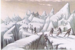 Stages in the ascent of Mont Blanc by George Baxter