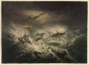 The Wreck of the Reliance by George Baxter