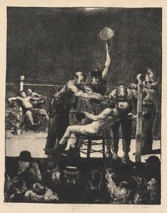 Between Rounds, Small, Second Stone by George Bellows