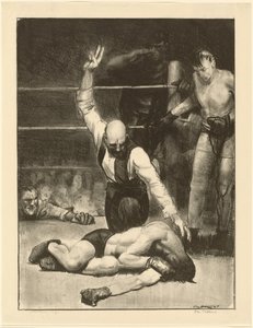 Counted Out, second stone by George Bellows