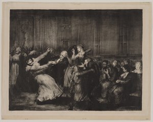 Dance in a Madhouse by George Bellows