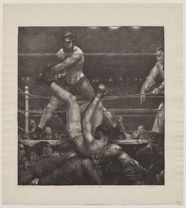 Dempsey Through the Ropes by George Bellows