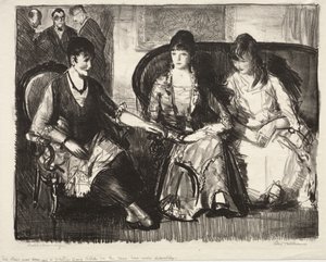 Elsie, Emma and Marjorie, First Stone by George Bellows