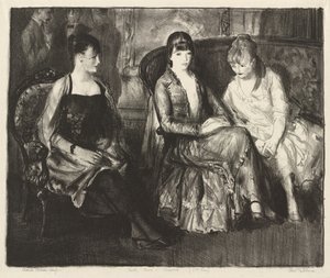Marjorie, Emma and Elsie, Second Stone by George Bellows