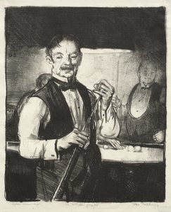 Old Billiard Player by George Bellows
