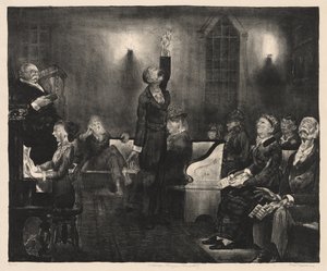 Prayer Meeting, Second Stone by George Bellows