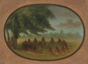 An Indian Council - Sioux