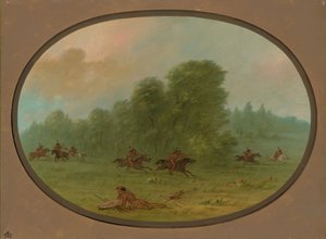 Battle between the Jiccarilla Apachees and Camanchees