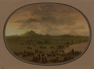 Bivouac of a Sioux War Party at Sunrise
