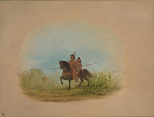 Bride and Groom on Horseback - Connibo