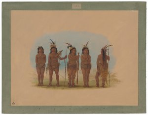 Five Caribbe Indians by George Catlin