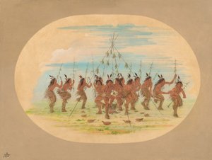 Green Corn Dance - Minatarrees, 1861