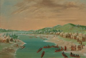 La Salle and Party Arrive at the Village of the Illinois. January 1, 1680