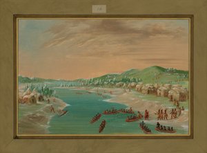 La Salle and Party Arrive at the Village of the Illinois, January 1st 1680
