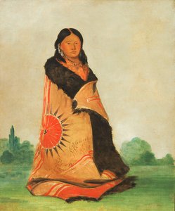Mong-shóng-sha, Bending Willow, Wife of Great Chief, 1832 by George Catlin