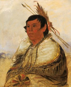 Ni-a-có-mo, Fix With the Foot, a Brave by George Catlin