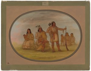 Osceola and Four Seminole Indians by George Catlin