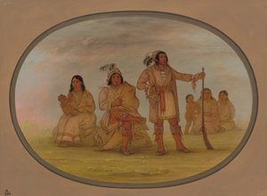 Osceola and Four Seminole Indians by George Catlin