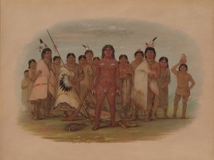 Paint Me - Apache, 1855-1869 by George Catlin