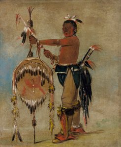 Pash-ee-pa-hó, Little Stabbing Chief, a Venerable Sauk Chief by George Catlin