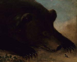 Portraits of a Grizzly Bear and Mouse, Life Size by George Catlin