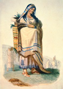 Sioux mother with baby in a cradleboard