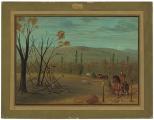 The Cheyenne Brothers Returning from Their Fall Hunt by George Catlin