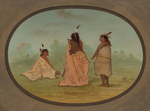 Three Blackfoot Men, 1855-1869