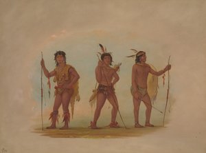 Three Chaymas Men, 1854-1869 by George Catlin