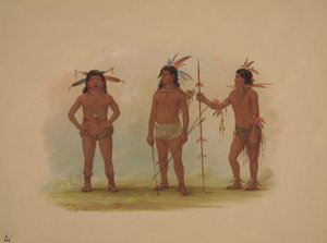Three Omagua Men, 1854-1869