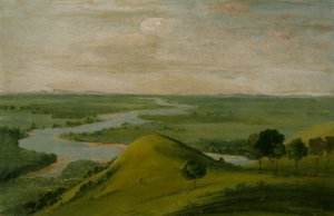 View of the Junction of the Red River and the False Washita, in Texas