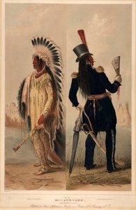 Wi-jun-jon. An Assinneboin Chief. by George Catlin