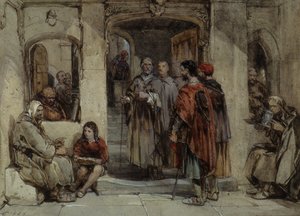 A Scene of Monastic Life by George Cattermole