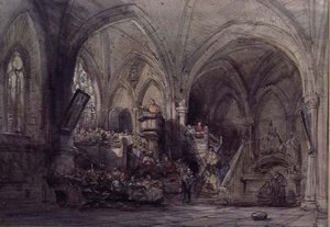 Interior of a Church, Spain by George Cattermole