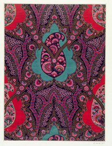 Fabric Design for Paisley Shawls, c.1871 by George Charles Haite