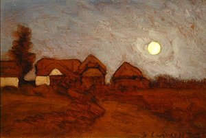 Farmstead by Moonlight