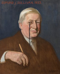 Portrait of Edmund J. Sullivan by George Clausen